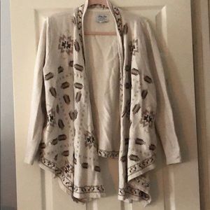 Lucky Brand Embroidered Cardigan